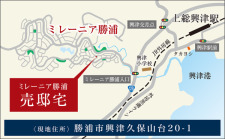案内図・住所ナビ：勝浦市興津久保山台20-1