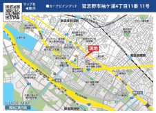 広域案内図（住所ナビ：習志野市袖ケ浦４-11-11）