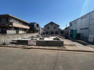 現地外観、建築中